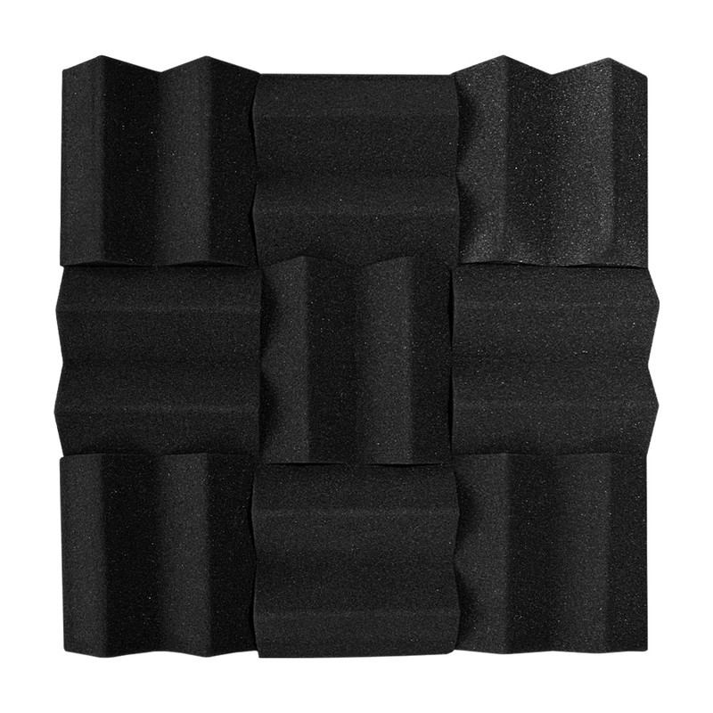 Epic Gamers Sound Proofing Foam w/ Adhesive (1 Piece) Wedge Shape 30x30x5cm - Black - عازل صوت